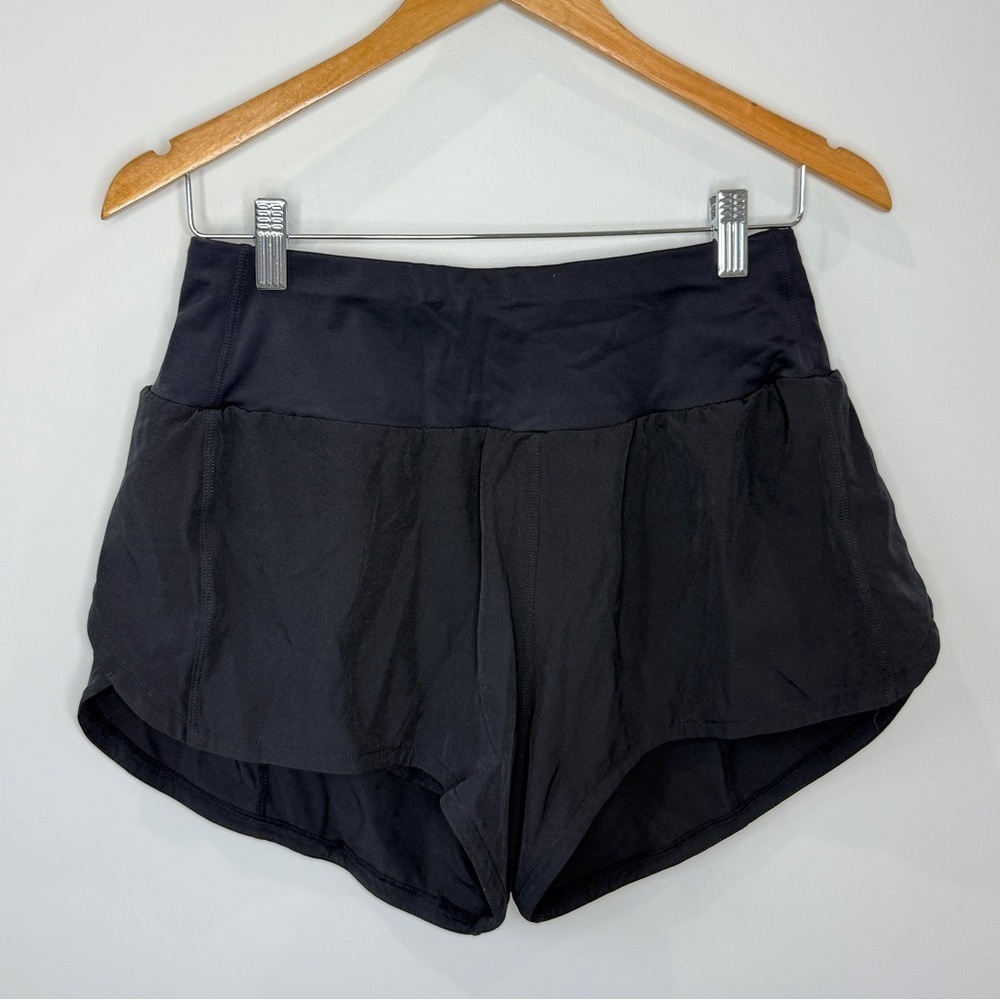 Athletic Black Lined Women’s Gym Shorts (M)